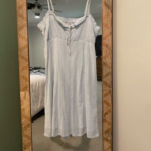 O’Neil checker print baby doll dress